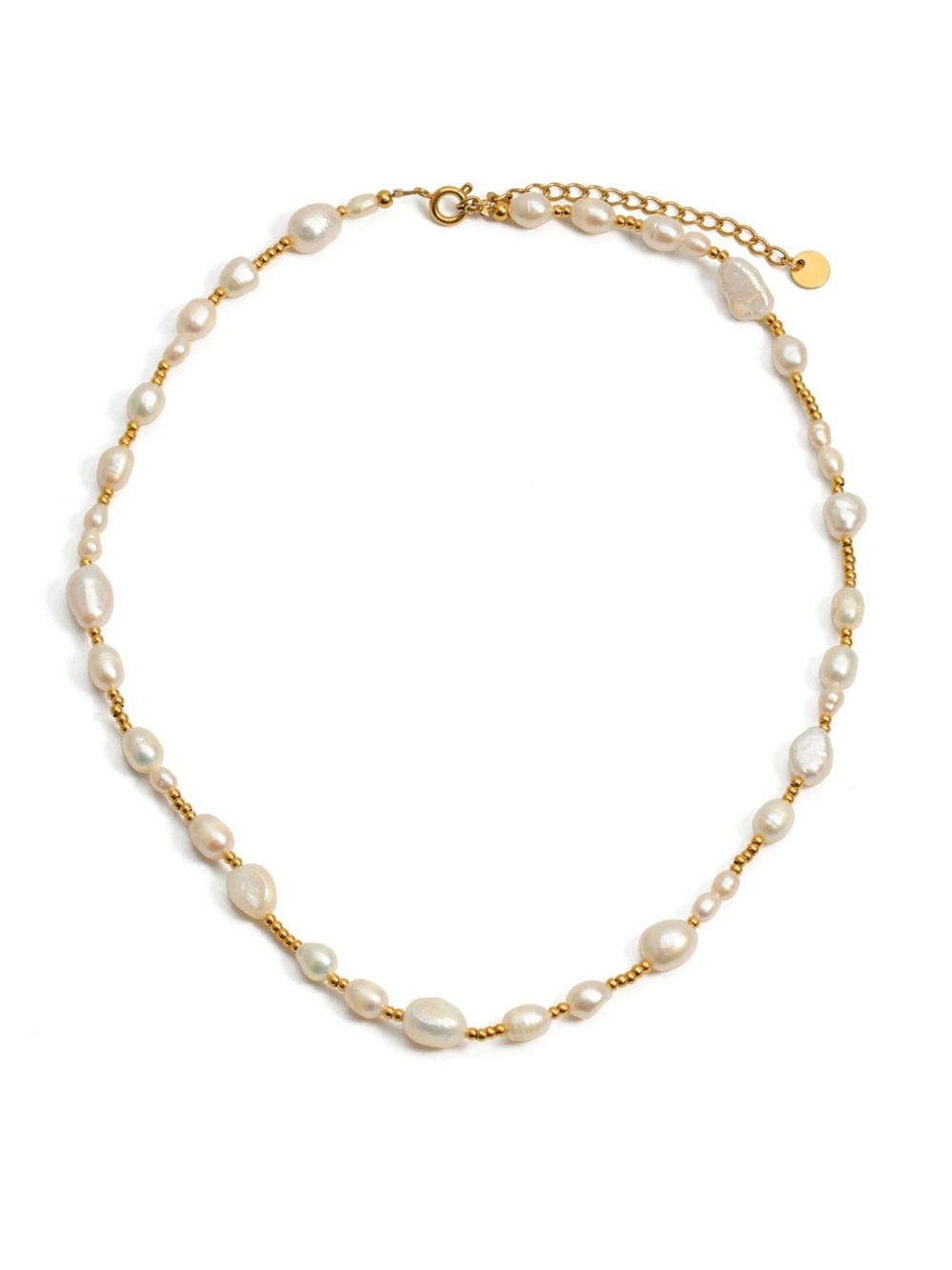 Beaded Freshwater Pearl Necklace